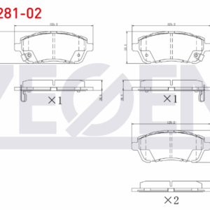 ZEG1281-02 - MAZDA 2 2007-2015 ÖN FREN BALATASI