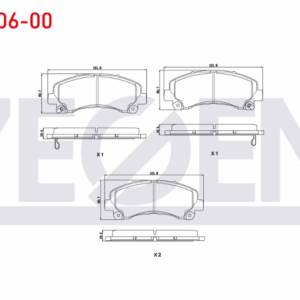 ZEG1406-00 - ISUZU DMAX ÖN FREN BALATASI