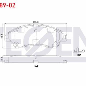ZEG1589-02 - SUZUKI VITARA SX4 ÖN FREN BALATASI