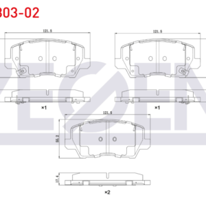 ZEG1803-02 - KIA PICANTO 2017- ÖN BALATA