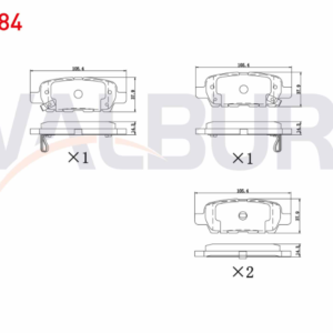 WDB384 - NISSAN QASHQAI J10 ARKA BALATA