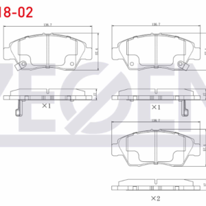 ZEG418-02 - HONDA CIVIC ÖN FREN BALATASI 92-95/96-01