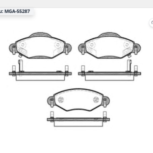 MGA-55287 - YARIS 2003-2010 1.5 ÖN FREN BALATASI