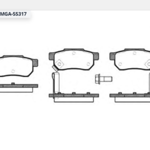 MGA-55317 - HONDA CIVIC-JAZZ- ROVER ARKA BALATA