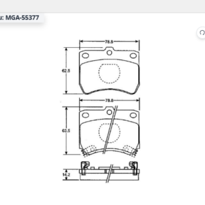 MGA-55377 - KIA PRIDE / MAZDA 121 ÖN FREN BALATASI