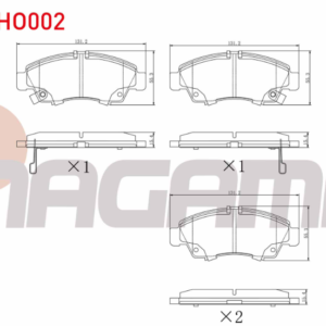 NBP-HO002 - HONDA CIVIC 96-00 1,4-1,5 ÖN FREN BALATA