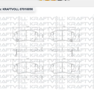 KRAFTVOLL 07010090 - ÖN FREN BALATASI ACCENT BLUE 2011- / KIA RIO 2011-