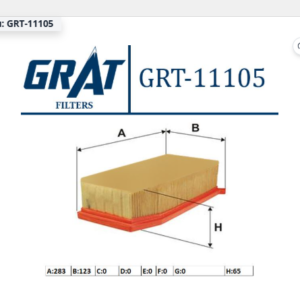 GRT-11105 - HAVA FİLTRESİ CLIO IV / DUSTER / DOKKER / LODGY / SYMBOL II / SANDERO II 1.5 H4B 1.5 K9K