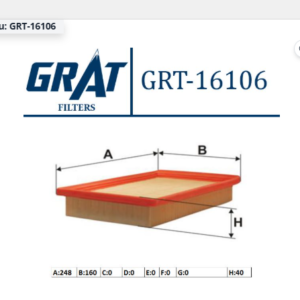 GRT-16106 - HAVA FİLTRE HYUNDAI ACCENT 1995-2000 1,5