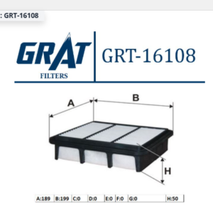 GRT-16108 - HAVA FİLTRESİ HYUNDAI İ30 2008-2011 / KIA CEED 2006-2011 / CERATO 2010-2013