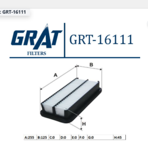 GRT-16111 - HAVA FİLTRESİ HYUNDAI GETZ 2000-2010 1.5 CRDI DİZEL