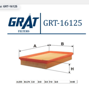 GRT-16125 - HAVA FİLTRESİ HYUNDAI ELANTRA 2000-2005 / CERTAO 2004-2010 BENZİNLİ