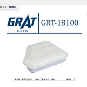 GRT-18100 - HAVA FİLTRESİ TOYOTA COROLLA - AVENSİS - AURIS D4D DİZEL