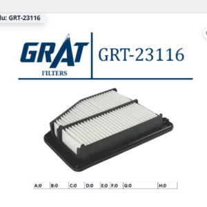 GRT-23116 - HAVA FİLTRESİ HONDA CIVIC 2012- 1.6 1.8 V-TEC