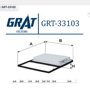 GRT-33103  - HAVA FİLTRESİ DAIHATSU TERIOS 1.3-1.5 VVTI 2005-