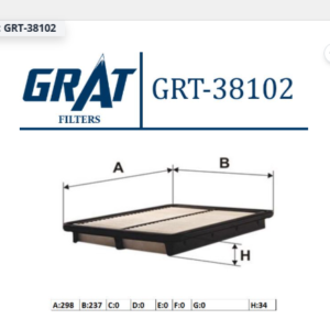 GRT-38102 - HAVA FİLTRESİ KIA SORENTO 2002-2010 2.5 CRDI