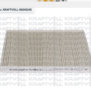 KRAFTVOLL 06040245 - POLEN FİLTRESİ KIA CERATO 2004- / SORENTO 2009- / CARNIVAL 2005-