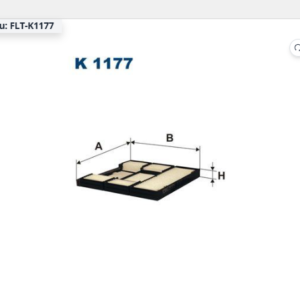 FLT-K1177 - POLEN FİLTRESİ TOYOTA COROLLA 1995-2002 AE101 AE111