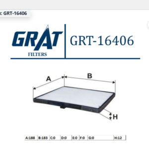 GRT-16406 - POLEN FİLTRESİ HYUNDAI I10 2008-2011 / KIA PICANTO 2004-2010