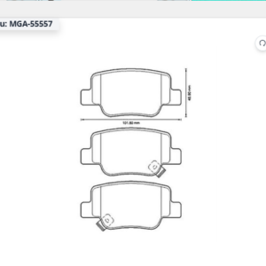 MGA-55557 / ARKA FREN BALATASI TOYOTA VERSO 2010-2018